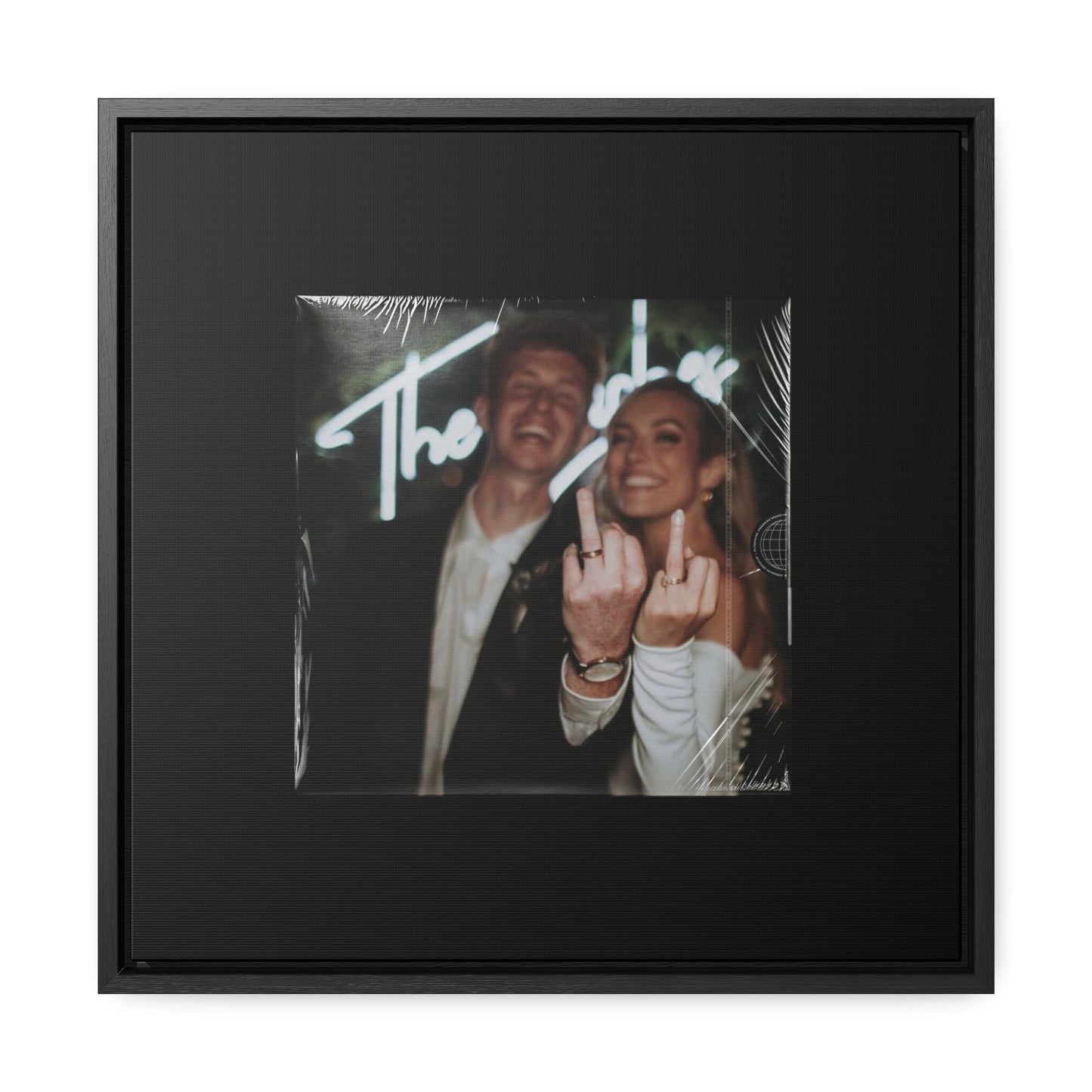 Square Gallery Wrapped Vinyl Canvas Frame