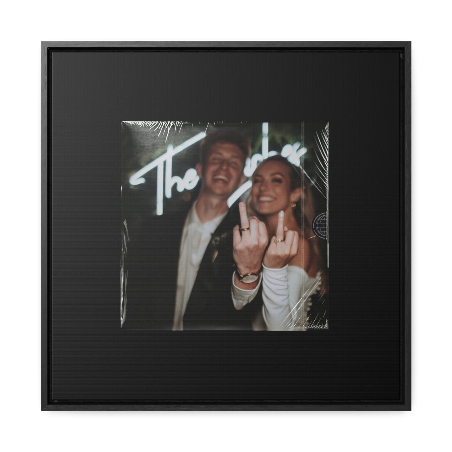 Square Gallery Wrapped Vinyl Canvas Frame